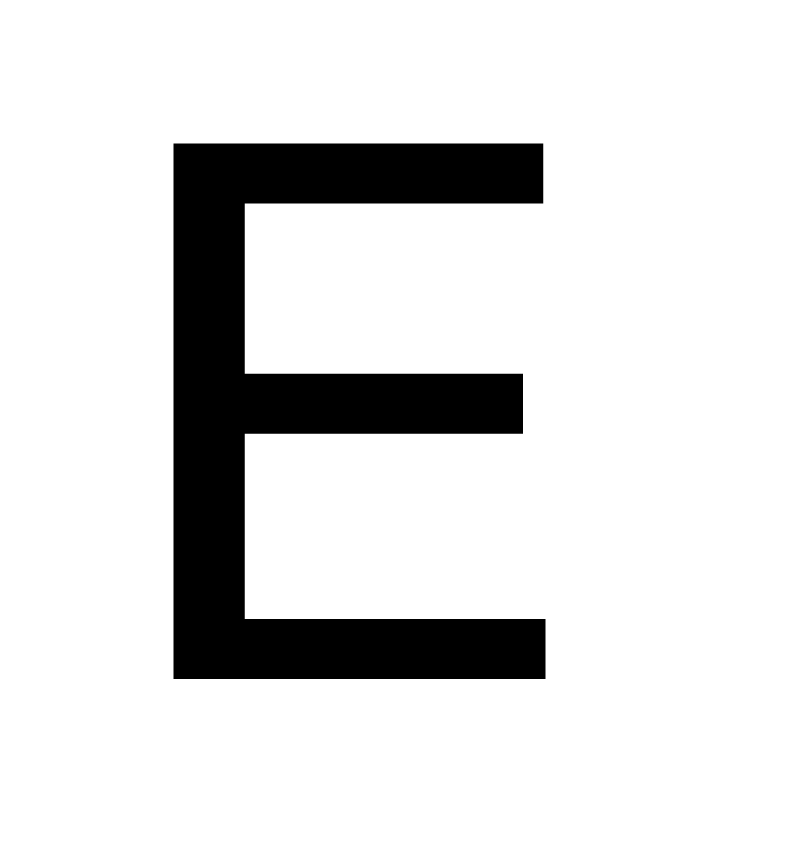 Buchstabe E