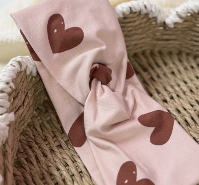 Twist Stirnband Größe L (Herzen groß)