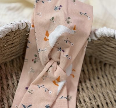 Twist Stirnband Größe L (Gans Rosa)