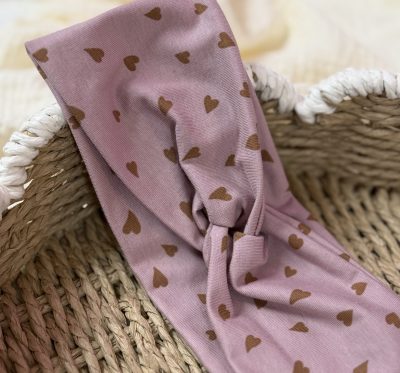 Twist Stirnband Größe L (Kleine Herzen)