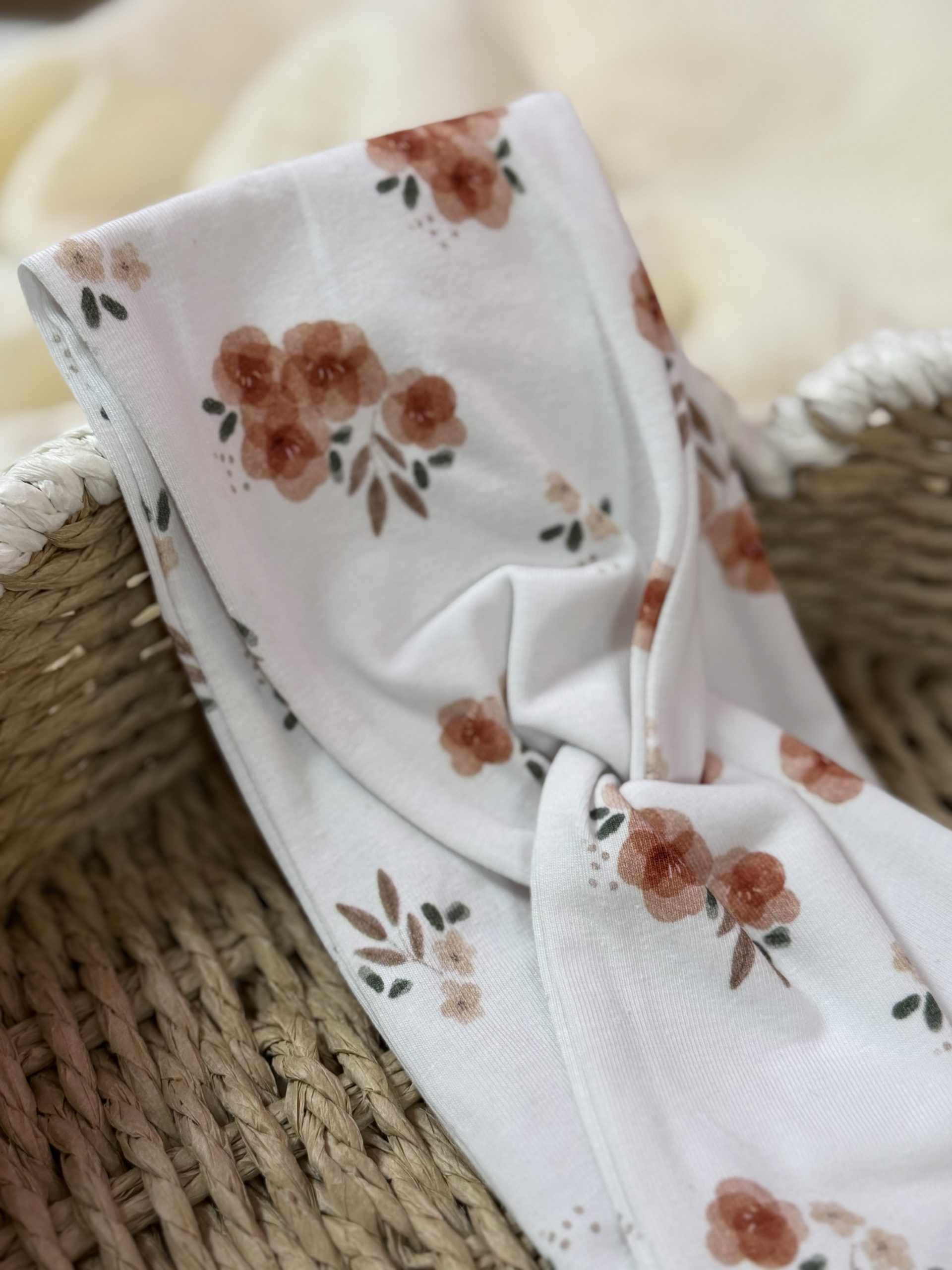 Twist Stirnband Größe L (Blumen Aquarel)