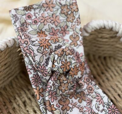 Twist Stirnband Größe L (Blumen Pastell)