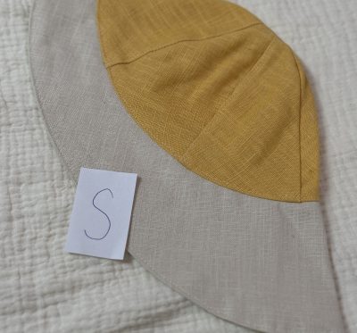 Kopie von Sonnenhut Größe S (Leinen Natur Gelb)