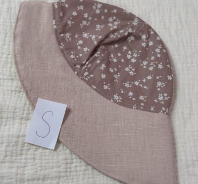 Sonnenhut Größe S (Baumwolle und Leinen Altrosa)