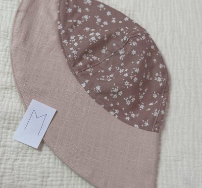 Sonnenhut Größe M (Leinen & Baumwolle Altrosa)