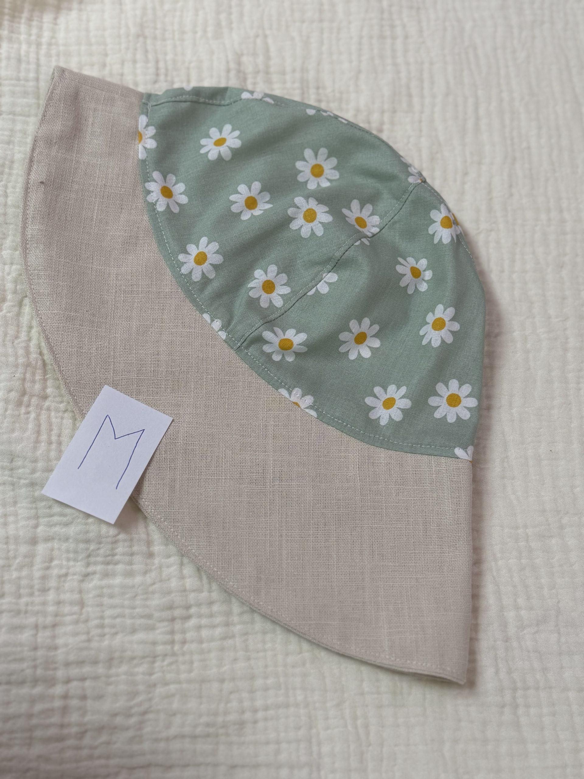 Sonnenhut Größe M (Leinen & Baumwolle Gänseblumen)