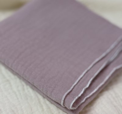 Musselin Halstuch (Rosa weisser Rand)