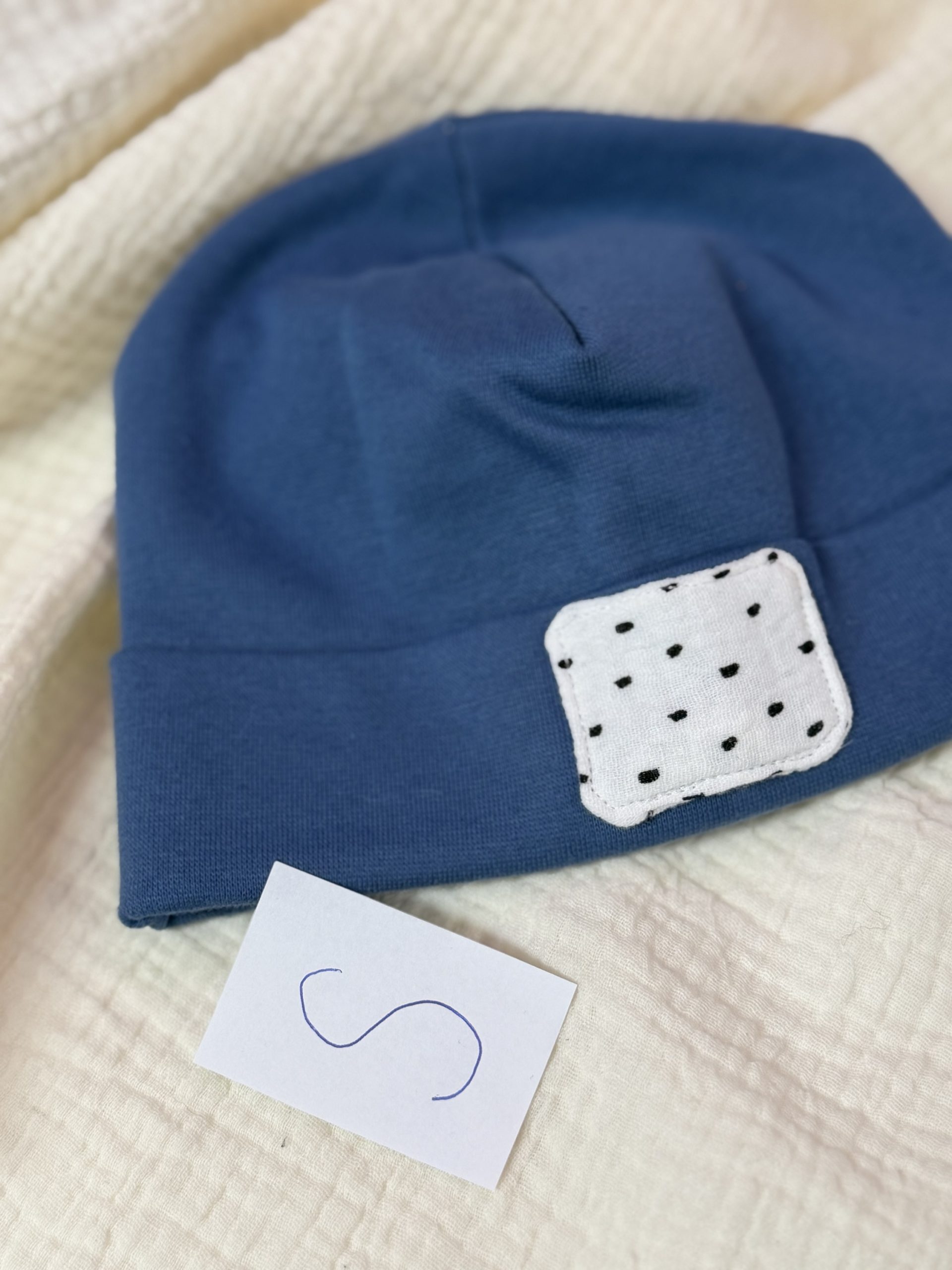 Hipster Mütze Größe S (Patch s/w)