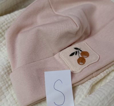 Hipster Mütze Größe S (Patch Pfirsich)