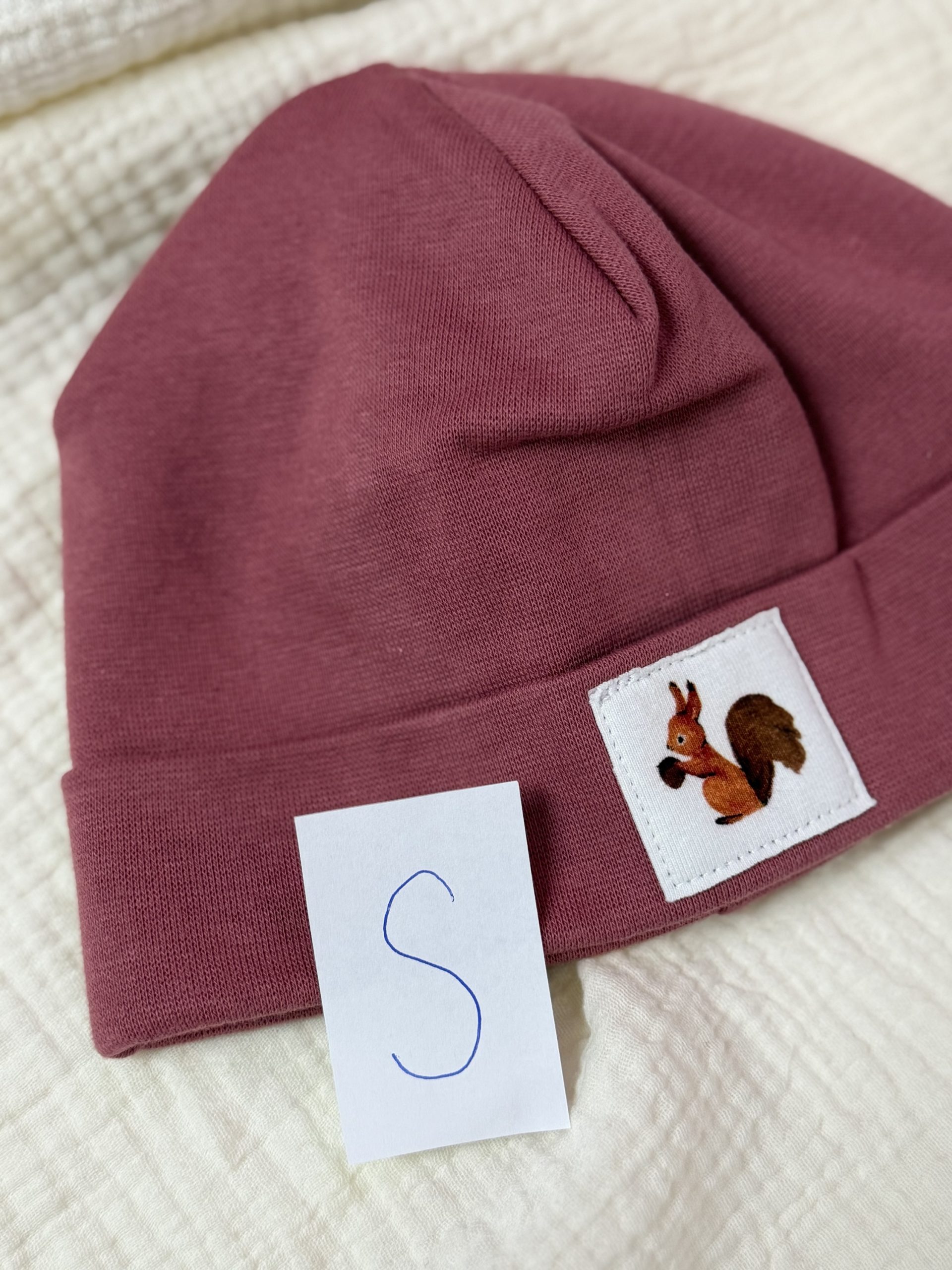 Hipster Mütze Größe S (Patch Eichhörnchen)