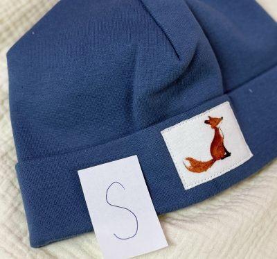 Hipster Mütze Größe S (Patch Fuchs)